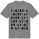 Mid Heather Gray t-shirt med Fagervik ordlek t-shirt