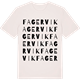 Vintage White t-shirt med Fagervik ordlek t-shirt