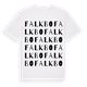 White t-shirt med Falkbo ordlek t-shirt