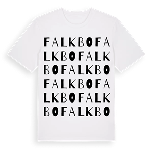 Falkbo ordlek t-shirt – ekologisk bomull t-shirt från Pinshirt