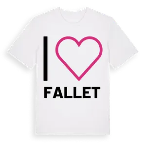 Jag älskar Fallet t-shirt stort tryck – ekologisk bomull t-shirt från Pinshirt