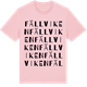 Pink Cotton t-shirt med Fällviken ordlek t-shirt