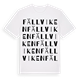 White t-shirt med Fällviken ordlek t-shirt