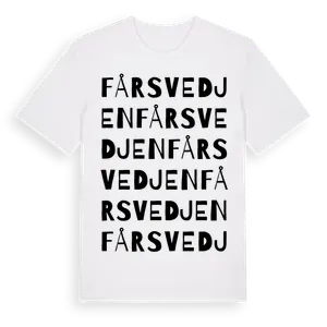 Fårsvedjen ordlek t-shirt – ekologisk bomull t-shirt från Pinshirt