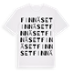 White t-shirt med Finnäset ordlek t-shirt