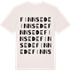 Vintage White t-shirt med Finnsede ordlek t-shirt