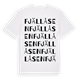 Fjällåsen ordlek t-shirt