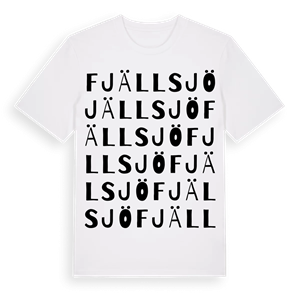Fjällsjö ordlek t-shirt – ekologisk bomull t-shirt från Pinshirt