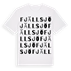 Fjällsjö ordlek t-shirt