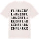 Vintage White t-shirt med Flarken ordlek t-shirt