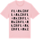 Pink Cotton t-shirt med Flarken ordlek t-shirt