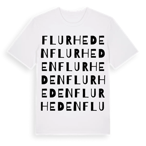 Flurheden ordlek t-shirt – ekologisk bomull t-shirt från Pinshirt