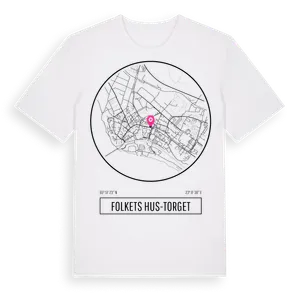 Folkets Hus-Torget t-shirt – ekologisk bomull t-shirt från Pinshirt