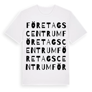 Företagscentrum ordlek t-shirt – ekologisk bomull t-shirt från Pinshirt