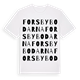 Forsbybodarna ordlek t-shirt