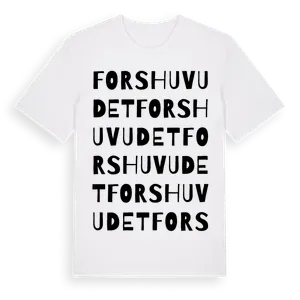 Forshuvudet ordlek t-shirt – ekologisk bomull t-shirt från Pinshirt