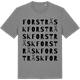 Mid Heather Gray t-shirt med Forsträsk ordlek t-shirt