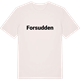 Vintage White t-shirt med Forsudden fetstil t-shirt