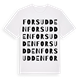 Forsudden ordlek t-shirt