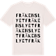 Vintage White t-shirt med Fräkenslyet ordlek t-shirt