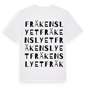 Fräkenslyet ordlek t-shirt – ekologisk bomull t-shirt från Pinshirt