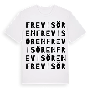 Frevisören ordlek t-shirt – ekologisk bomull t-shirt från Pinshirt