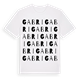 White t-shirt med Gabri ordlek t-shirt