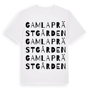 Gamla Prästgården ordlek t-shirt – ekologisk bomull t-shirt från Pinshirt