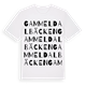 White t-shirt med Gammeldalbäcken ordlek t-shirt