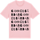 Pink Cotton t-shirt med Gammelgärdan ordlek t-shirt