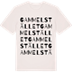 Vintage White t-shirt med Gammelstället ordlek t-shirt