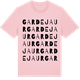 Pink Cotton t-shirt med Gardejaur ordlek t-shirt