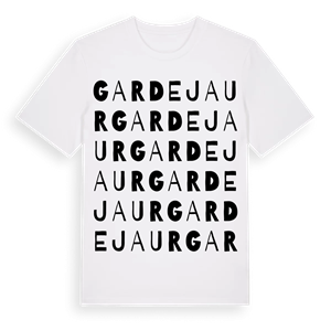 Gardejaur ordlek t-shirt – ekologisk bomull t-shirt från Pinshirt
