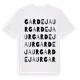 White t-shirt med Gardejaur ordlek t-shirt