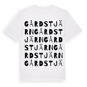 Gårdstjärn ordlek t-shirt – ekologisk bomull t-shirt från Pinshirt