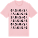 Pink Cotton t-shirt med Gasa ordlek t-shirt