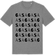 Mid Heather Gray t-shirt med Gasa ordlek t-shirt