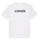 White t-shirt med Germandön i Sverige t-shirt