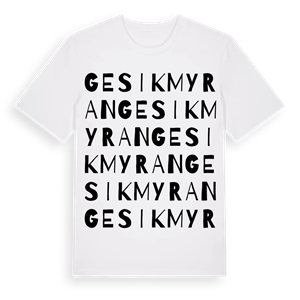 Gesikmyran ordlek t-shirt – ekologisk bomull t-shirt från Pinshirt