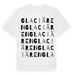 Glaciären ordlek t-shirt – ekologisk bomull t-shirt från Pinshirt
