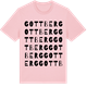 Pink Cotton t-shirt med Gottberg ordlek t-shirt
