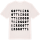 Vintage White t-shirt med Gottberg ordlek t-shirt