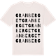 Vintage White t-shirt med Granberget ordlek t-shirt
