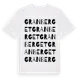 White t-shirt med Granberget ordlek t-shirt