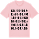 Pink Cotton t-shirt med Granholm ordlek t-shirt