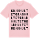 Pink Cotton t-shirt med Granhultet ordlek t-shirt