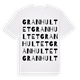 White t-shirt med Granhultet ordlek t-shirt