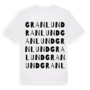 Granlund ordlek t-shirt – ekologisk bomull t-shirt från Pinshirt