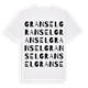 White t-shirt med Gransel ordlek t-shirt