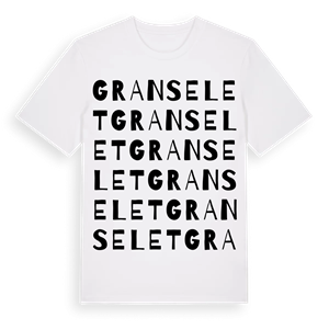 Granselet ordlek t-shirt – ekologisk bomull t-shirt från Pinshirt